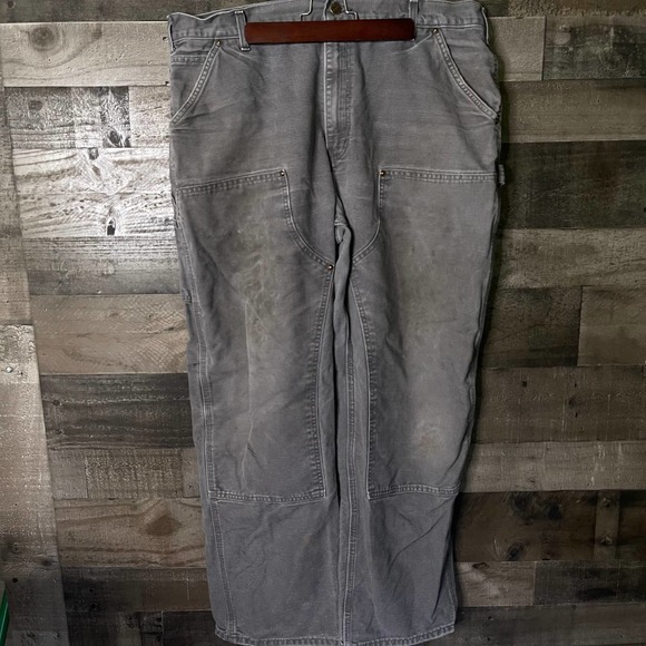 SOLD Carhartt Firm Duck Double Front Dungaree Pant - Picture 1 of 6